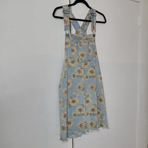 🌻 Sunflower Soft Denim Overall Dress 🌻
